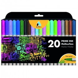 Marker Multisurface 20 culori/set prime ink ADEL