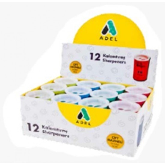 Ascutitoare dubla cu rezervor,plastic,diverse culori ADEL