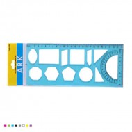 Sablon geometric cu rigla 30cm,ARK-036