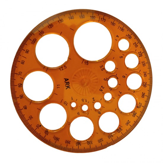 Sablon cercuri, transparent 360 grade, plastic, ARK