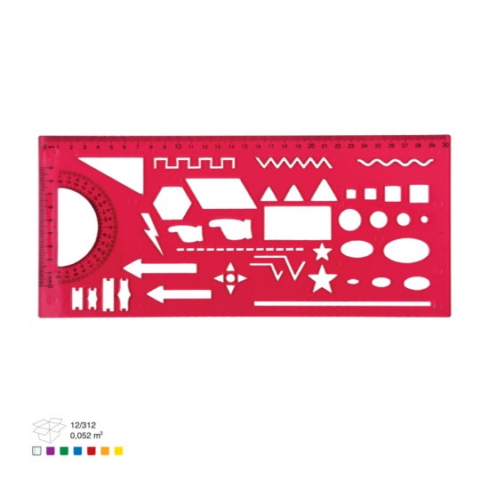 Sablon Geometric cu Repertor 2000 - 163 Ark