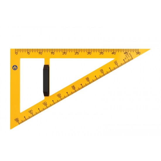 Trusa geometrie 100 cm, pentru tabla, 5 piese, ARK