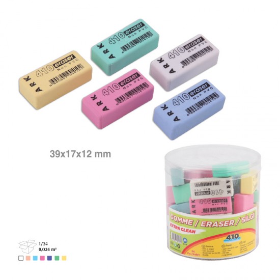 Radiera Dreptunghiulara 36 buc./cutie - 410 Ark