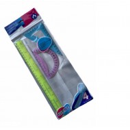 Set geometrie 30cm, Flexibil, 3 piese, ARK-6002