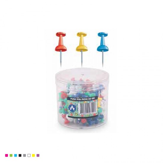 Pioneze colorate panou pluta 125 buc/cutie,  ARK