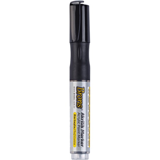 Marker cu vopsea acrilica, varf rotund 2-4 mm BRONS