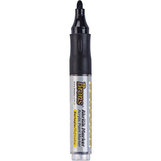 Marker cu vopsea acrilica, varf rotund 2-4 mm BRONS
