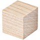 Cuburi lemn natural 15 x 15 mm, 42/set, BRONS  