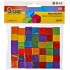 Cuburi lemn colorat 15 x 15 mm, 42/set, BRONS  