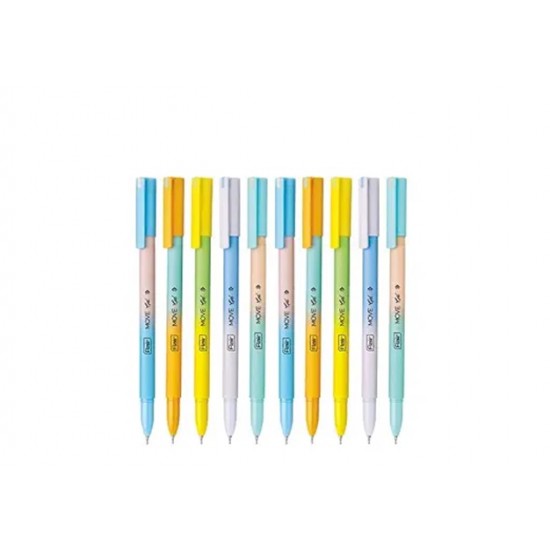 Pix fara mecanism 0.7 mm, Scris albastru, corp diverse culori pastel, MOVE FLAIR