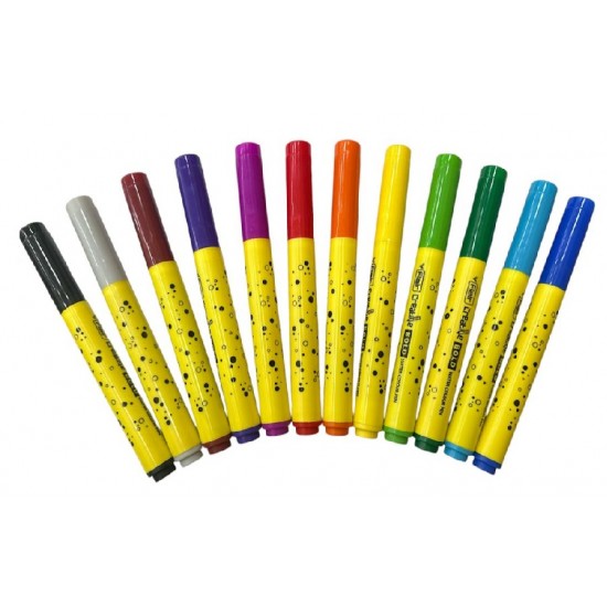 Carioca 12 culori jumbo mini, BOLD FLAIR