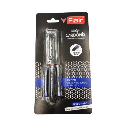 Stilou + 2 Rezerve Blister Inky Carbonix - Flari 1365
