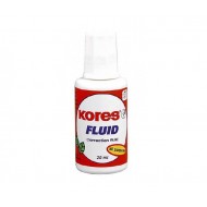 Fluid corector 20 ml cu pensule, KORES