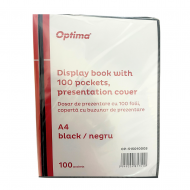Dosar de prezentare personalizabil, A4, cu 100 folii, coperta rigida, Optima