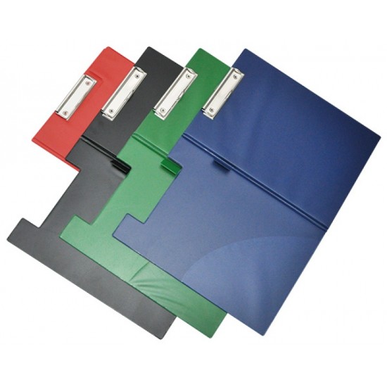 Clipboard dublu din pvc, A4, negru Q-CONECT  