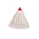 Mop bumbac 250 gr, cu fibre albe si montura din plastic, SAFIR