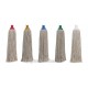 Mop bumbac 250 gr, cu fibre albe si montura din plastic, SAFIR