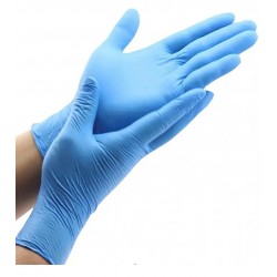 Manusi nitril Optimal, unica folosinta, 100 buc/cutie - albastre, PPS