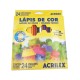 Creioane Colorate 24 culori/set - Acrilex(Profesionale)