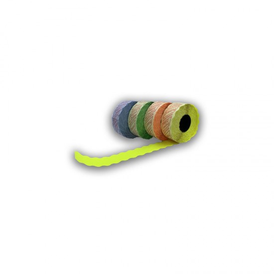 Role Pret 22x12mm 1500/rola PRINTEX alb/galben/orange/verde