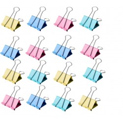 Clipsuri metalice color 24/cutie, 32mm    