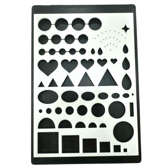 Sablon pentru quilling 55 diverse forme, 