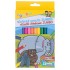 Creioane colorate Jumbo 12 culori, hexagonale GIMBOO