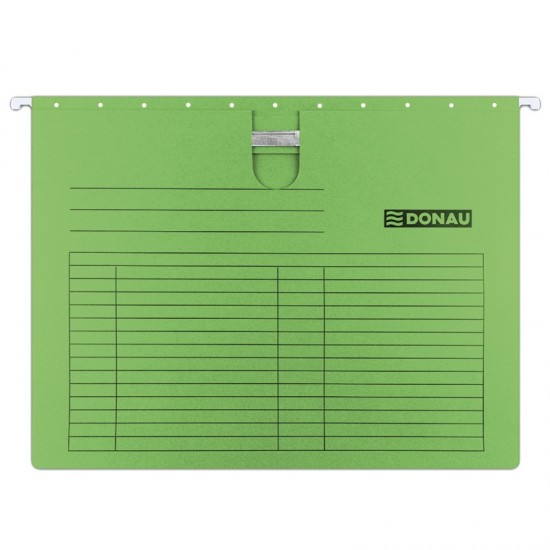 Dosar suspendabil cu eticheta, bagheta metalica, carton 230g/mp, 5 buc/set, DONAU 