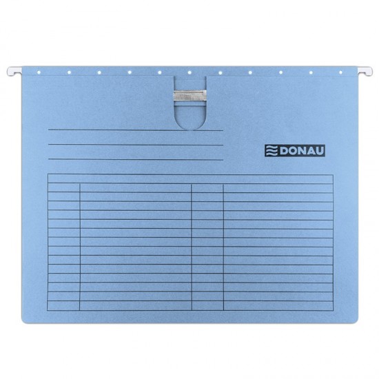 Dosar suspendabil cu eticheta, bagheta metalica, carton 230g/mp, 5 buc/set, DONAU 