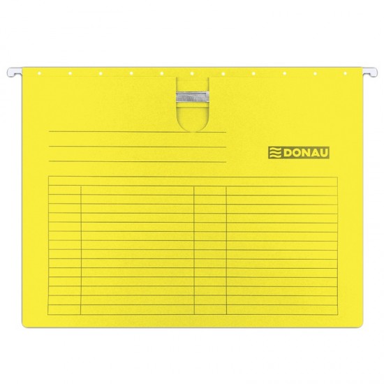 Dosar suspendabil cu eticheta, bagheta metalica, carton 230g/mp, 5 buc/set, DONAU 