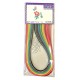 Hartie pentru Quiling  5mm X 54cm 16 culori 180 pcs