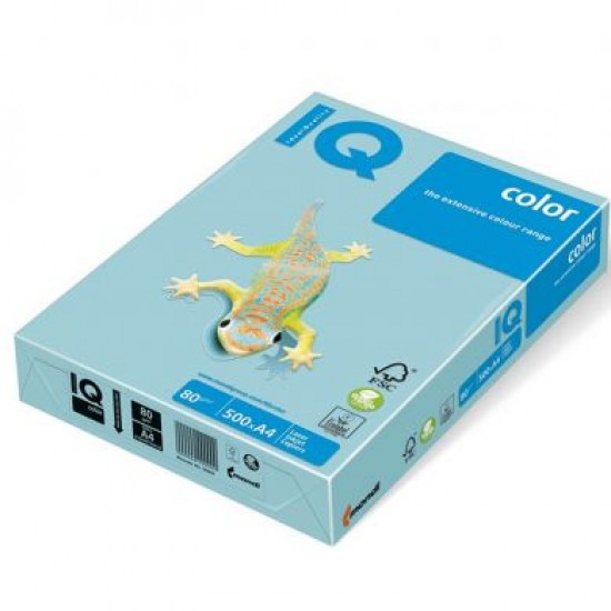 Hartie color, A4, 80g/mp, IQ Color, PASTEL
