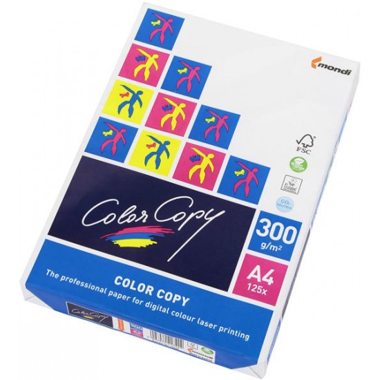 CARTON ALB MONDI Color Copy, A4, 300 g/mp, 125 coli/top